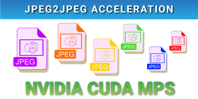 Jpeg2jpeg Acceleration with CUDA MPS